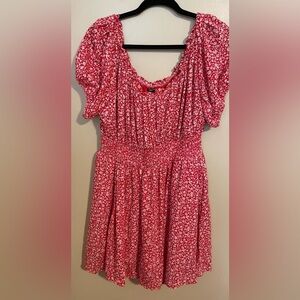 NWT TORRID Crinkle Gauze Puff Sleeve Romper | 0 L/12